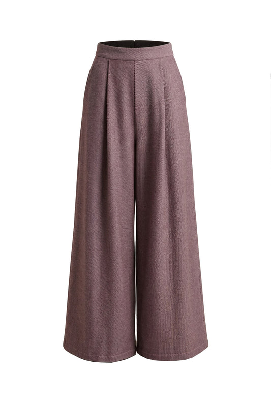 Cocoa Organic Cotton Wide Trousers